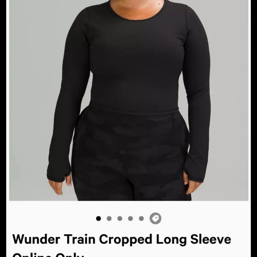 SOLD!!! Wunder Train Cropped Long sleeve